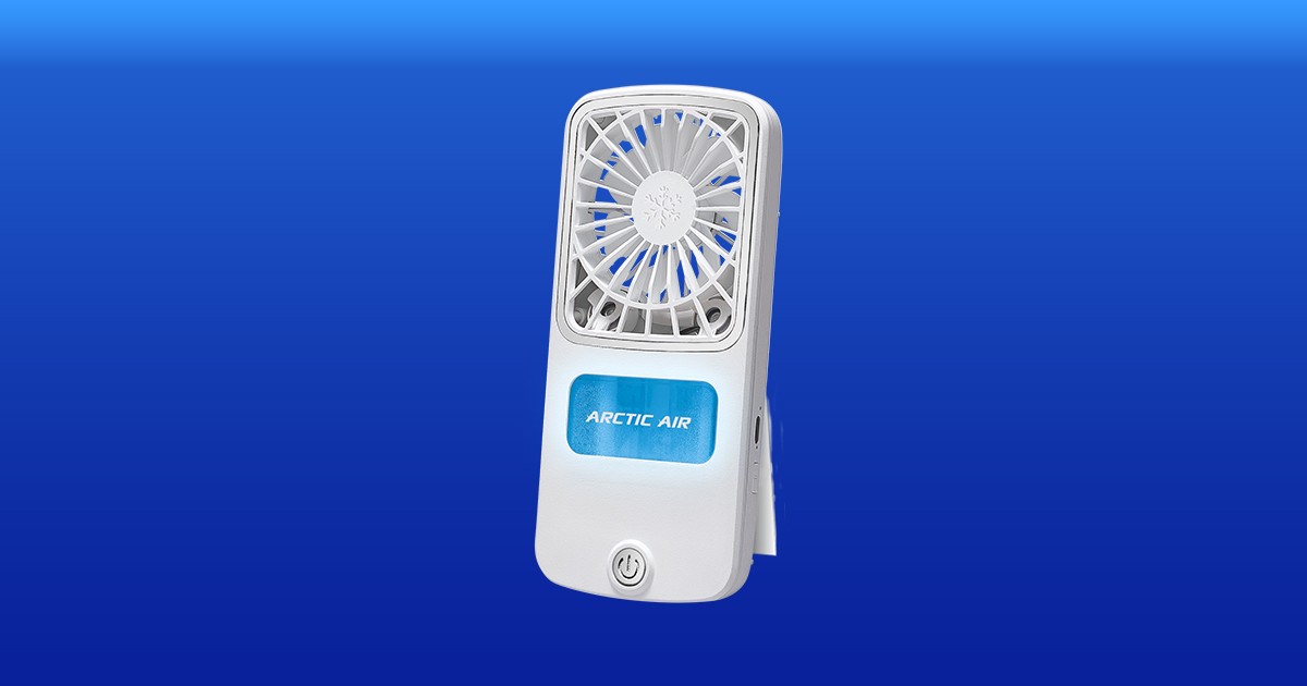 Arctic Air® Pocket Chill Personal Air Cooler Fits in Your Pocket